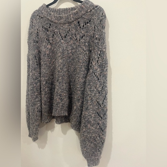 Madewell Pointelle Wool Blend Sweater Size XL - Picture 3 of 7